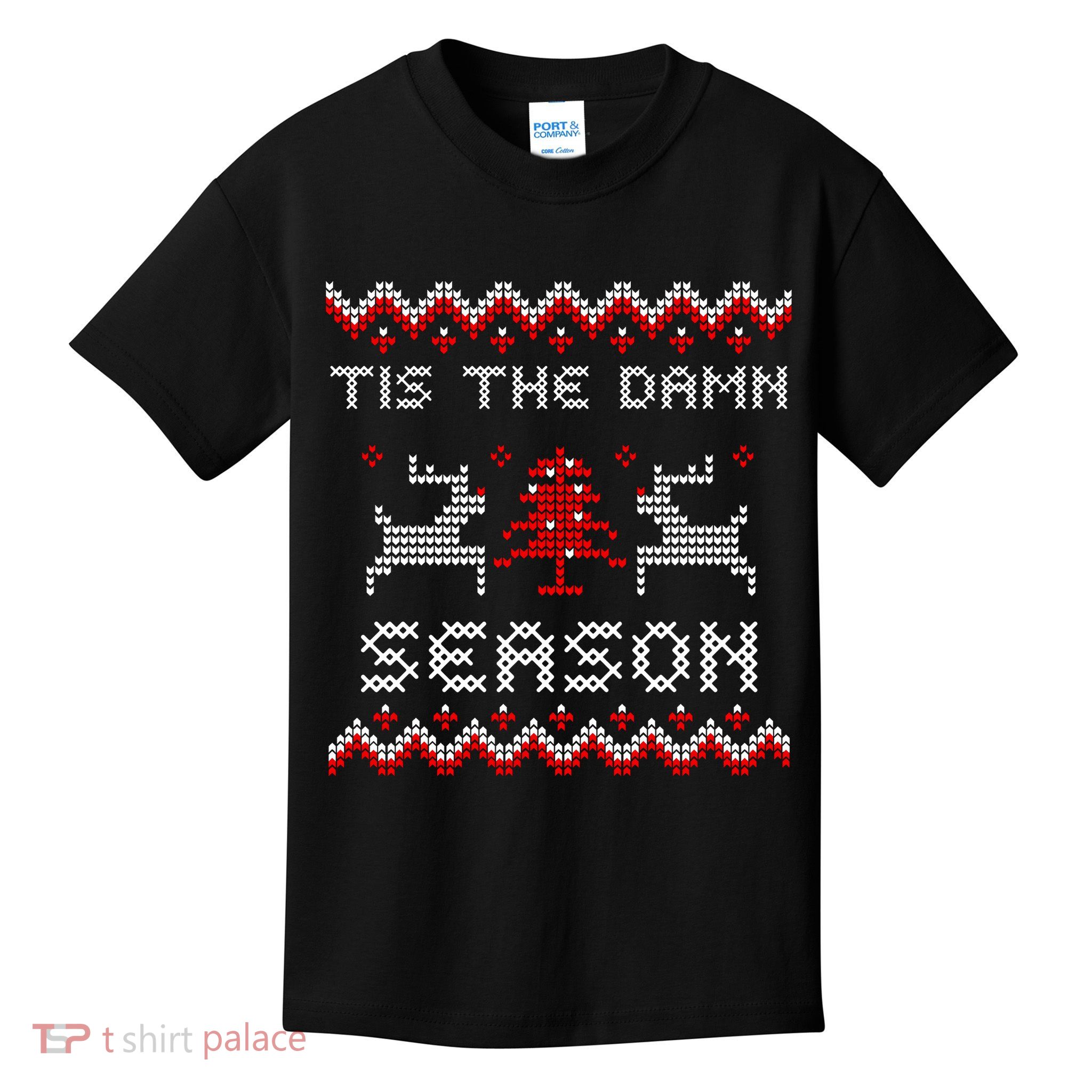Tis The Damn Season Ugly Sweater Evermore Christmas Taylor Lover Xmas Kids T-Shirt