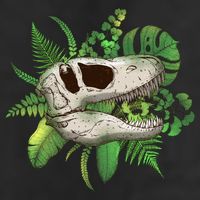 Tropical TRex Dinosaur Skull Cool Comfort Performance Bucket Hat