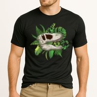 Tropical TRex Dinosaur Skull Cooling Performance Crew T-Shirt