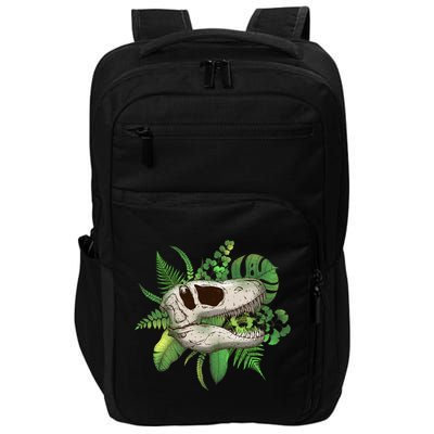 Tropical TRex Dinosaur Skull Impact Tech Backpack