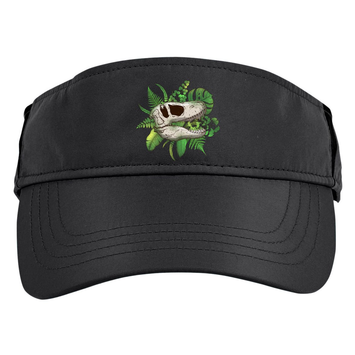 Tropical TRex Dinosaur Skull Adult Drive Performance Visor