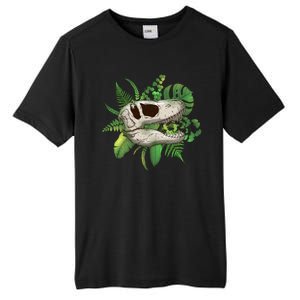 Tropical TRex Dinosaur Skull Tall Fusion ChromaSoft Performance T-Shirt