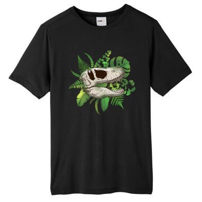 Tropical TRex Dinosaur Skull Tall Fusion ChromaSoft Performance T-Shirt