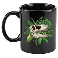 Tropical TRex Dinosaur Skull 11oz C Handle Ceramic Mug