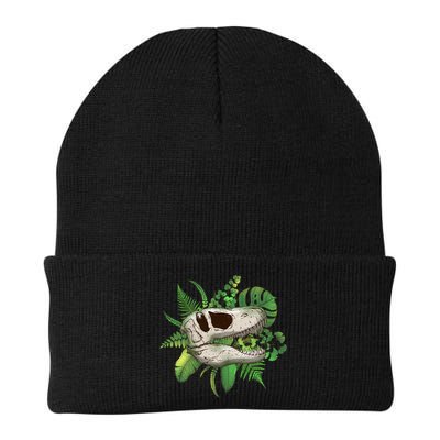 Tropical TRex Dinosaur Skull Beanie