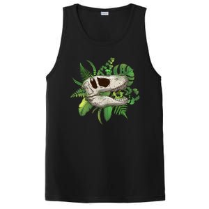 Tropical TRex Dinosaur Skull PosiCharge Competitor Tank