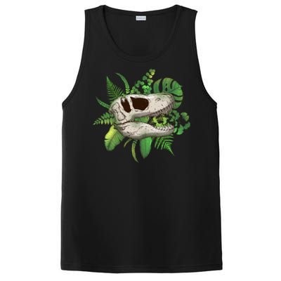 Tropical TRex Dinosaur Skull PosiCharge Competitor Tank