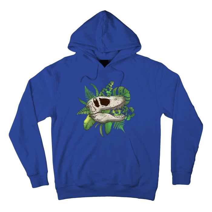 Tropical TRex Dinosaur Skull Hoodie