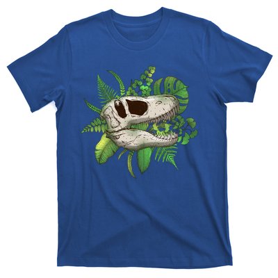 Tropical TRex Dinosaur Skull T-Shirt