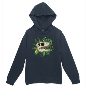 Tropical TRex Dinosaur Skull Urban Pullover Hoodie