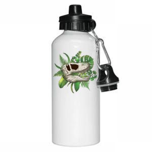 Tropical TRex Dinosaur Skull Aluminum Water Bottle