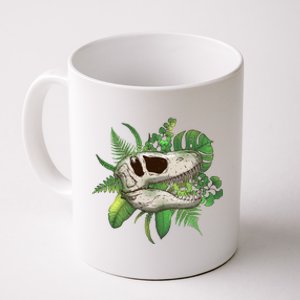 Tropical TRex Dinosaur Skull Coffee Mug