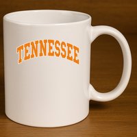 Tennessee Throwback Design Classic 11oz C Handle Ceramic Mug