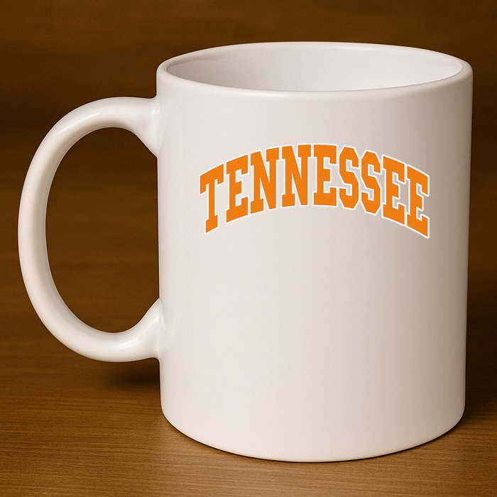 Tennessee Throwback Design Classic 11oz C Handle Ceramic Mug