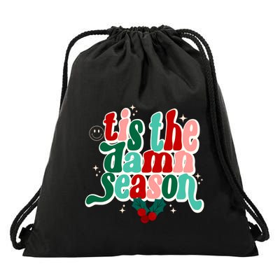 Tis The Damn Season Evermore Christmas Taylor Lover Xmas Drawstring Bag