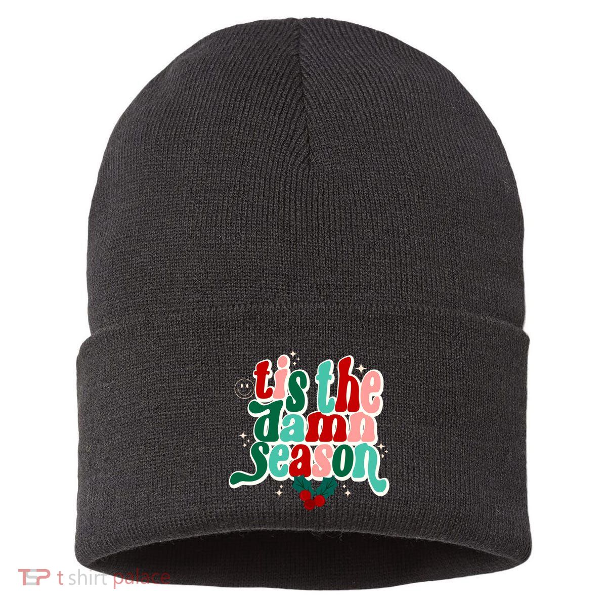 Tis The Damn Season Evermore Christmas Taylor Lover Xmas Sustainable Knit Beanie