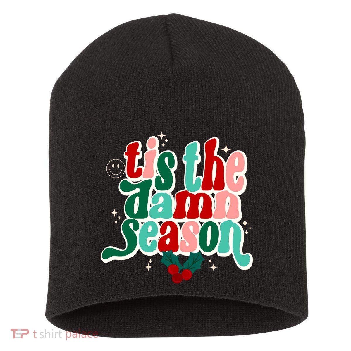 Tis The Damn Season Evermore Christmas Taylor Lover Xmas Short Acrylic Beanie