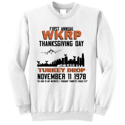 Thanksgiving Turkey Drop Wkrp Sweatshirt