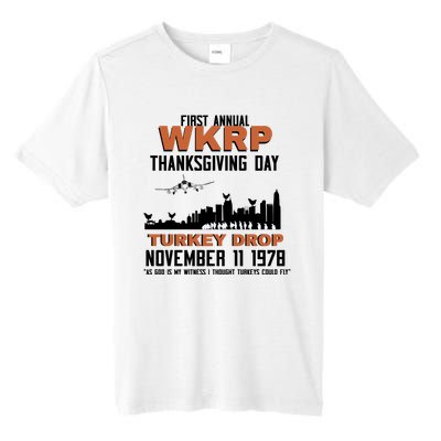 Thanksgiving Turkey Drop Wkrp Tall Fusion ChromaSoft Performance T-Shirt