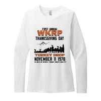 Thanksgiving Turkey Drop Wkrp Womens CVC Long Sleeve Shirt