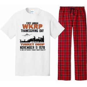 Thanksgiving Turkey Drop Wkrp Pajama Set