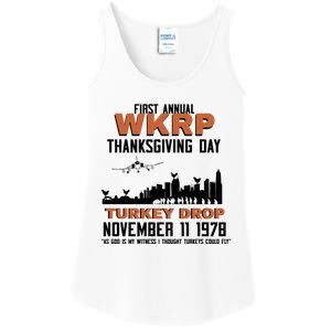 Thanksgiving Turkey Drop Wkrp Ladies Essential Tank