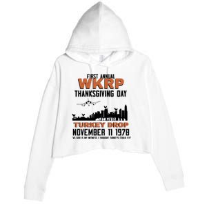 Thanksgiving Turkey Drop Wkrp Crop Fleece Hoodie