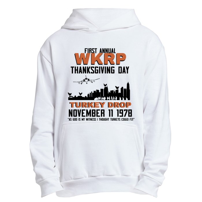 Thanksgiving Turkey Drop Wkrp Urban Pullover Hoodie