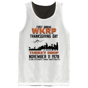 Thanksgiving Turkey Drop Wkrp Mesh Reversible Basketball Jersey Tank