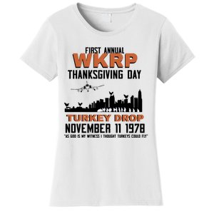 Thanksgiving Turkey Drop Wkrp Women's T-Shirt