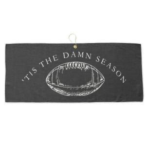 Tis The Damn Season Football Large Microfiber Waffle Golf Towel