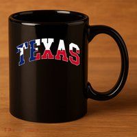 Texas Throwback Design Flag Of Texas Classic 11oz C Handle Ceramic Mug