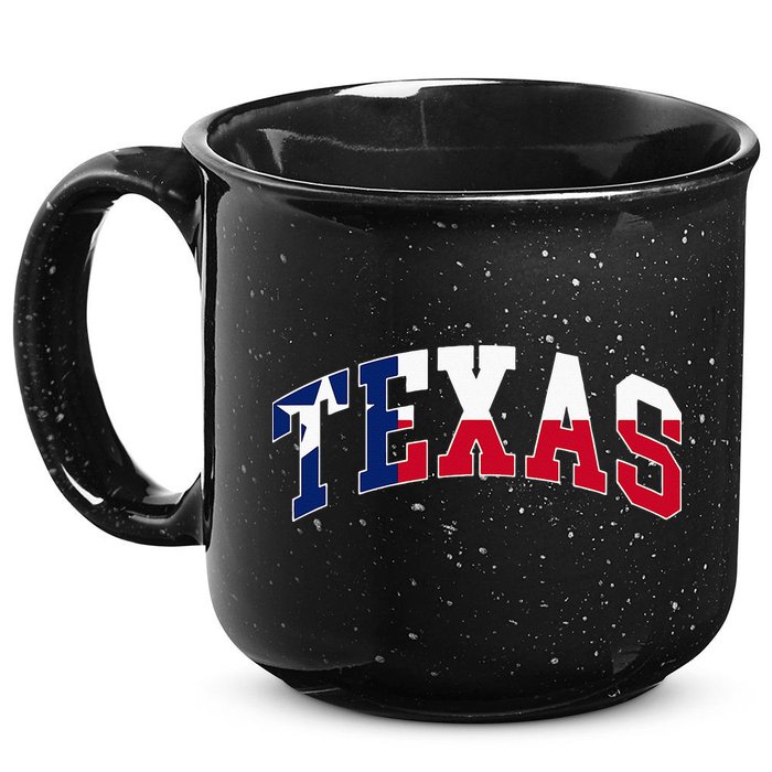 Texas Throwback Design Flag Of Texas Classic 15oz Campfire Ceramic Mug