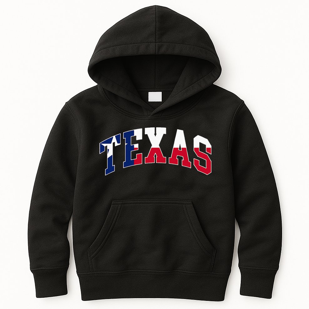 Texas Throwback Design Flag Of Texas Classic Kids Hoodie