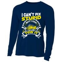 Tow Truck Driver Wrecker I CanT Fix Stupid But I Can Tow It Cooling Performance Long Sleeve Crew