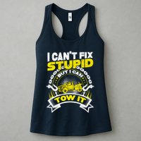 Tow Truck Driver Wrecker I CanT Fix Stupid But I Can Tow It Womens Tank Top