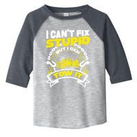 Tow Truck Driver Wrecker I CanT Fix Stupid But I Can Tow It Toddler Fine Jersey T-Shirt