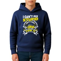Tow Truck Driver Wrecker I CanT Fix Stupid But I Can Tow It Kids Hoodie