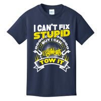 Tow Truck Driver Wrecker I CanT Fix Stupid But I Can Tow It Kids T-Shirt