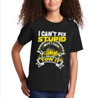 Tow Truck Driver Wrecker I CanT Fix Stupid But I Can Tow It Kids T-Shirt