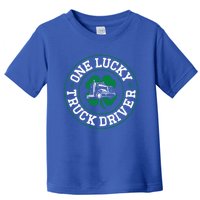 Trucker Truck Driver St Patricks Day Vintage One Lucky Truck Cool Gift Toddler T-Shirt