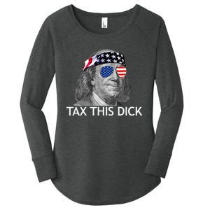 Tax This Dick Ben Franklin Tax This Dick Women's Perfect Tri Tunic Long Sleeve Shirt