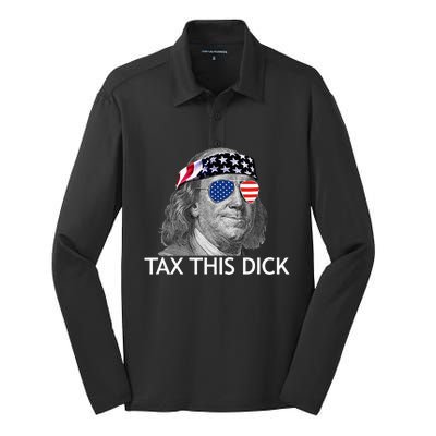 Tax This Dick Ben Franklin Tax This Dick Silk Touch Performance Long Sleeve Polo