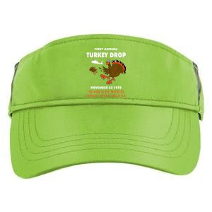 Thanksgiving Turkey Drop As God Is My Witness Turkeys Fly Adult Drive Performance Visor