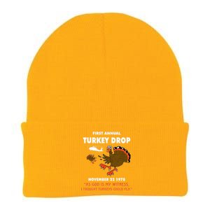 Thanksgiving Turkey Drop As God Is My Witness Turkeys Fly Knit Cap Winter Beanie