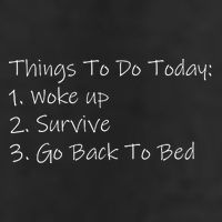 Things To Do Today Wake Up Survive Go Back To Bed Beanie