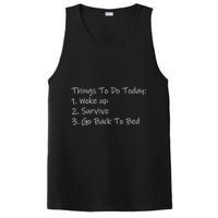 Things To Do Today Wake Up Survive Go Back To Bed PosiCharge Competitor Tank