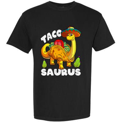 Tacosaurus Taco Dinosaur Funny Dino Cinco De Mayo Mexican Garment-Dyed Heavyweight T-Shirt