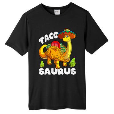 Tacosaurus Taco Dinosaur Funny Dino Cinco De Mayo Mexican Tall Fusion ChromaSoft Performance T-Shirt