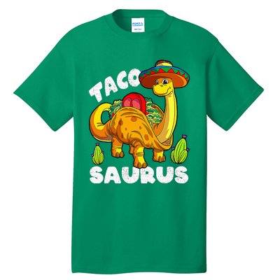 Tacosaurus Taco Dinosaur Funny Dino Cinco De Mayo Mexican Tall T-Shirt